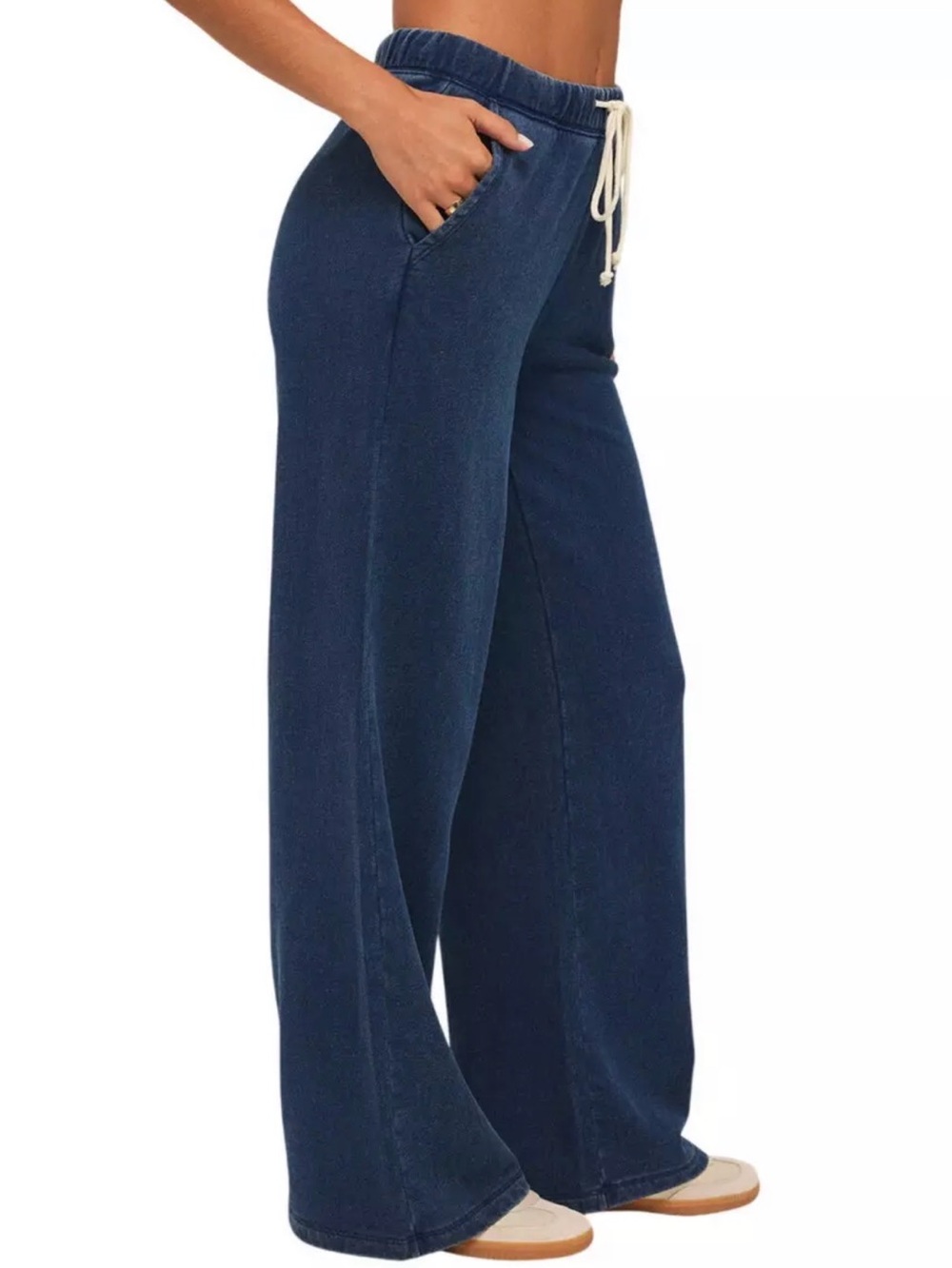 Z Supply Hunter Knit Denim Pants Indigo